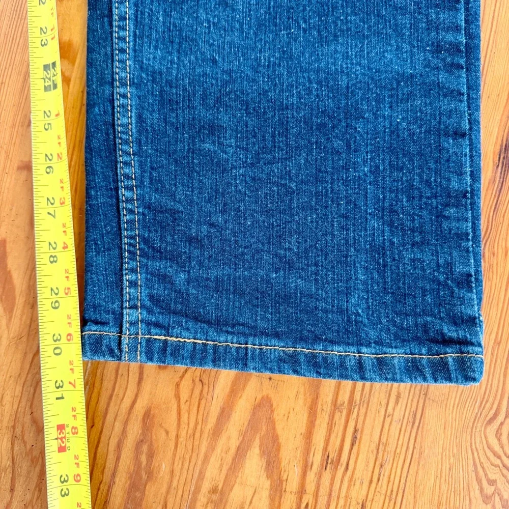 Levis 505 Regular Fit Straight Leg Blue Denim Jeans Mens‎ 38x30 Dark Wash